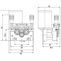 Geared 4 Roller Wheel 76ZY02AV 76ZY-02AV Laser Mig Aluminium Steel Flux Cored Wire Feed Feeder Motor Frame Assembly 2