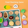 Children Simulated Barbecue Toy Set Kids Wooden Simulation Food Barbecue Cooking Toys Parent-Child Interaction Play House Toys 3