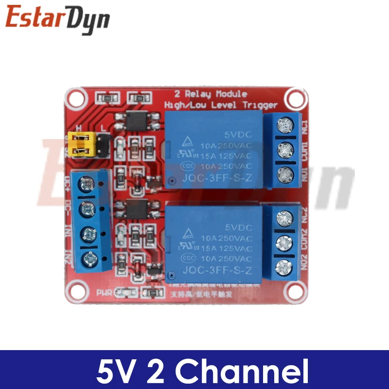 1 2 4 8 Kanal 5V/12V Relaismodul-Platine mit Optokoppler, unterstützt High- und Low-Level-Trigger – Detail 3