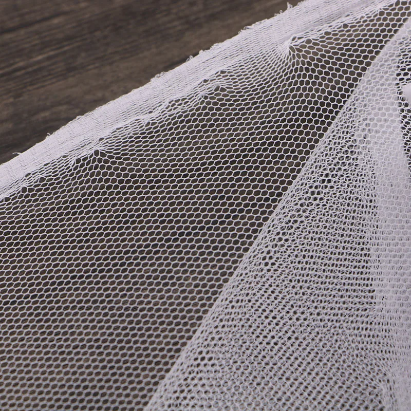 White 100D-180D reinforced coarse net, hard net, six corners mesh
