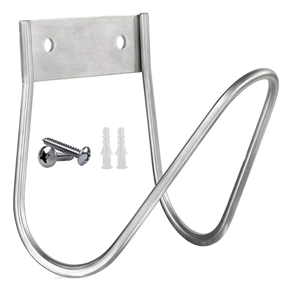 Stainless Steel Garden Hose Holder Wall Mount Garden Hose Hook Water Hose Holder for Outside Yard
