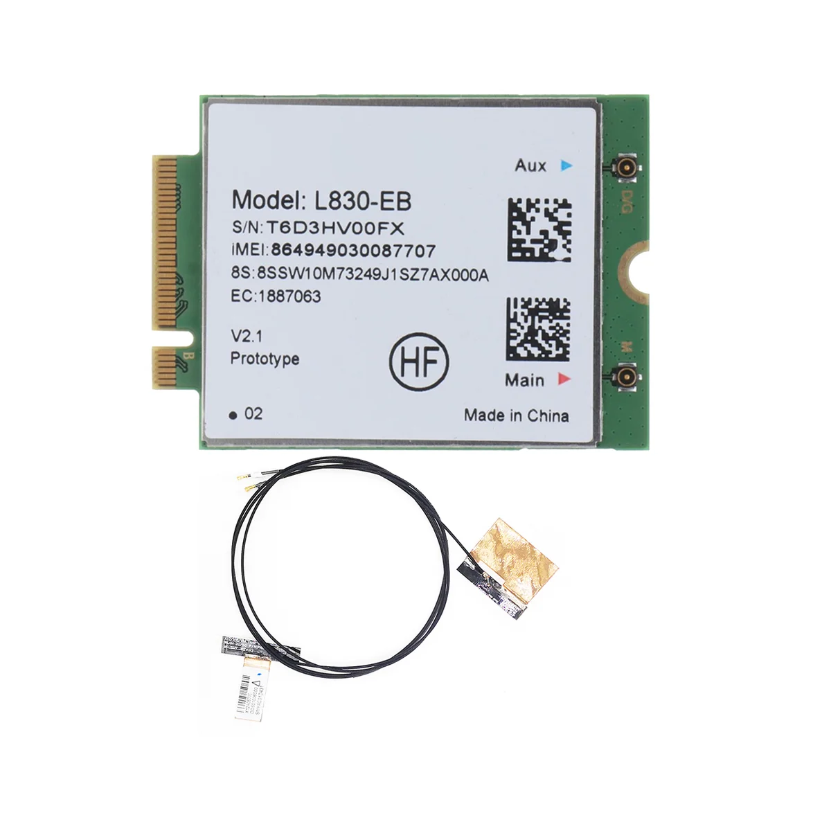 

L830-EB 4G WiFi карта + антенный модуль для Thinkpad X280 T480 T580 P52S L480 L580 T490 T590 P53S T490S X390 L490 L590