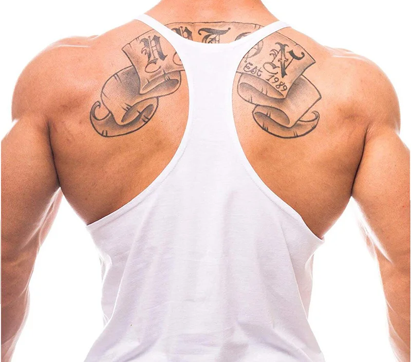 Mens Underwear Sleeveless Tank Top Print Muscle Vest Undershirts Running Sport T-shirt men's vest bodybuilding Men's tank top