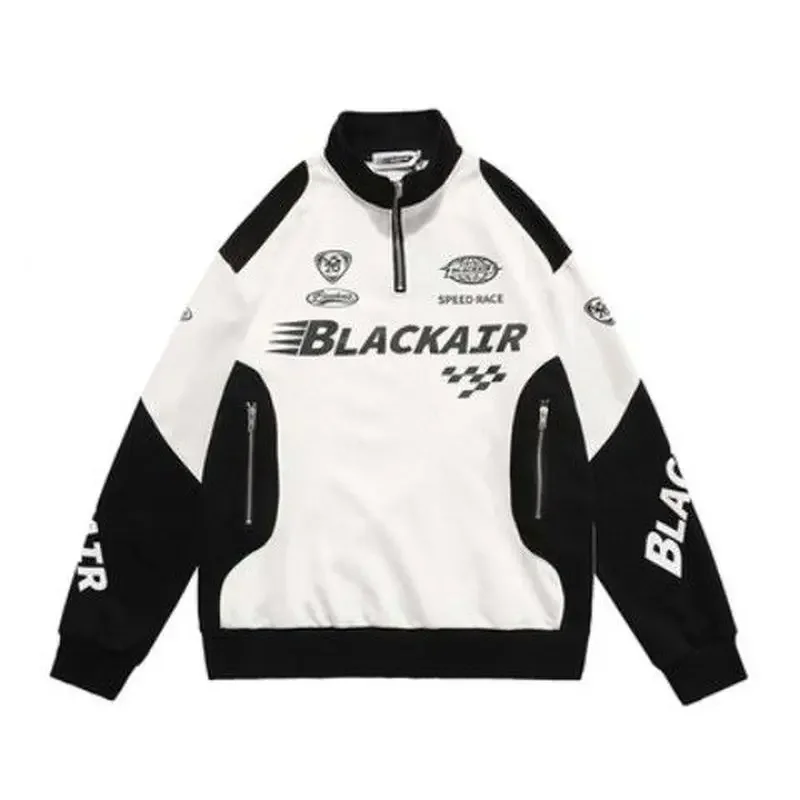 Vinatge half-zip racing shirt Original American sweatshirt