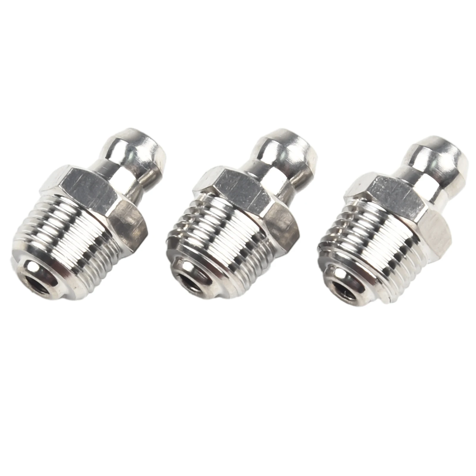 10pcs Industrial Strength Stainless Steel Grease Fitting M10 x 1mm Thread Suitable for Various Mechanical Equipment grease nipple fitting