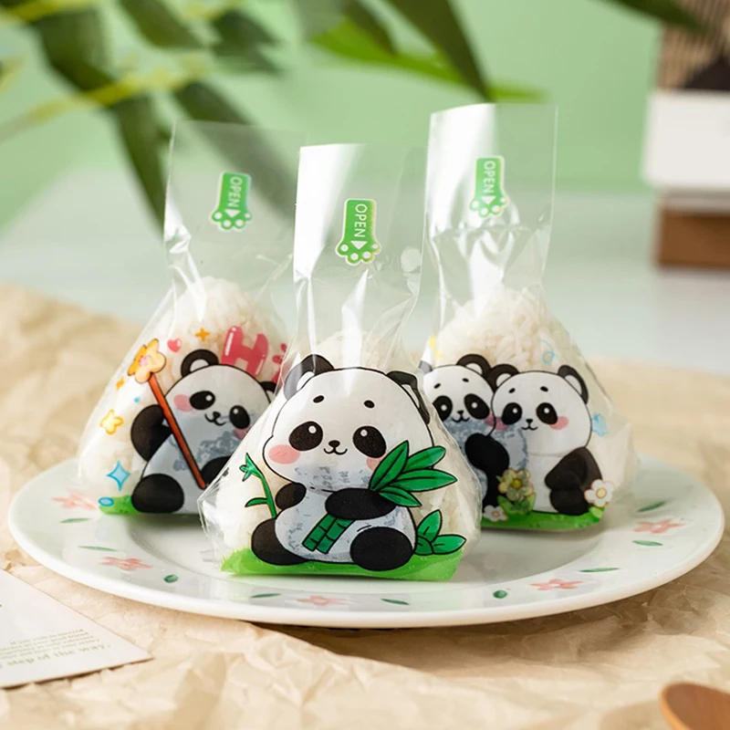 50Pcs Schöne Cartoon Dreieck Reis Ball Verpackung Tasche Nori Onigiri Sushi Tasche Sushi, Der Form Bento Zubehör für Abendessen – Detail 7