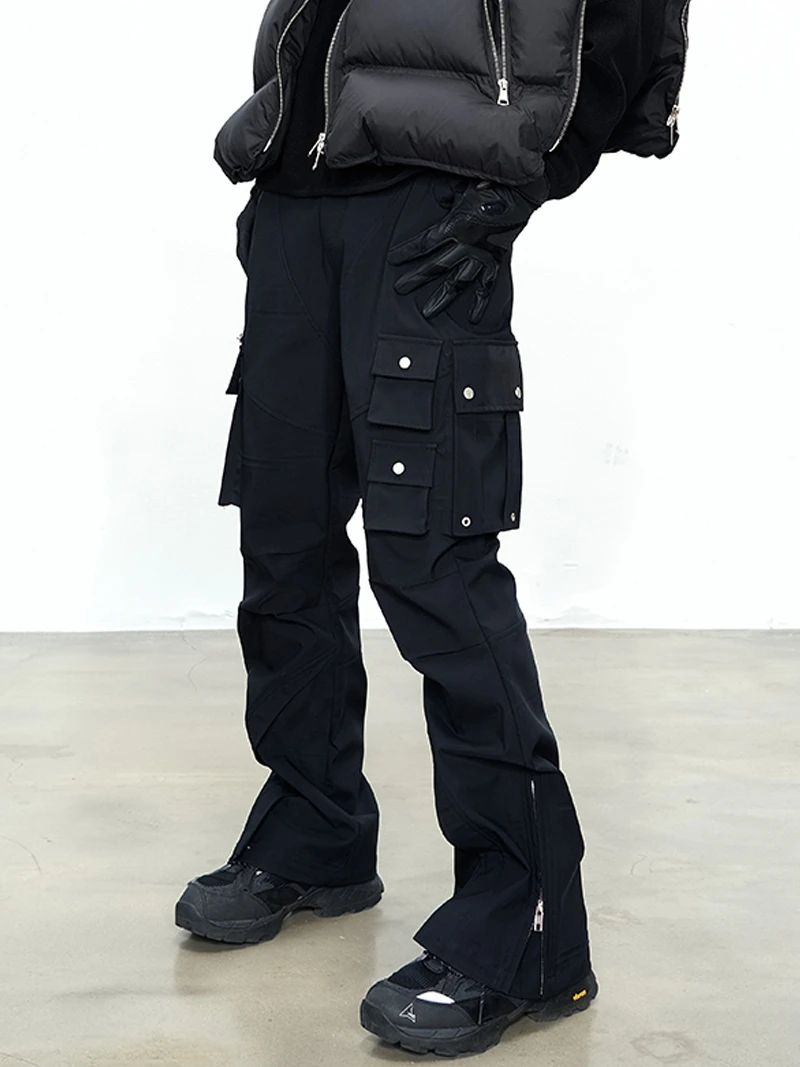 27-46 2024 Uomo Donna Abbigliamento Stile Yamamoto Multi Pocket Shell Design Micro Flare Pantaloni Tuta Amanti Costumi Taglie Forti