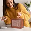 Wooden Money Bank Saving Money Box 10 000 Saving Challenge Money Saver with Money Target Decorative Wood Cash Bank Piggy Bank 2