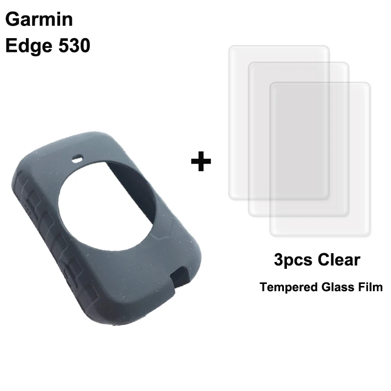 Garmin Edge 130 plus 520 530 540 830 840 1000 1030 1040 Explore 520 Plus GPS 컴퓨터용 화면 보호 필름, 케이스 1 개, 케이스 3 개