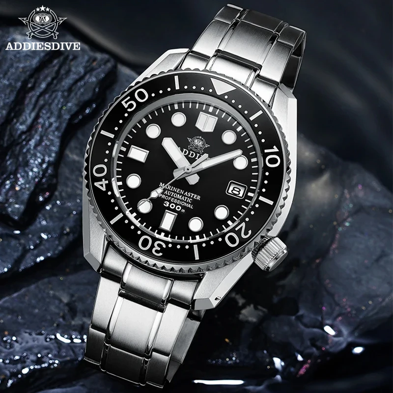 ADDIESDIVE NEW NH35 Automatic Watch MY-H7 Sapphire Crystal 300m Dive Super Luminous Steel Mechanical Watches Relogio Masculino