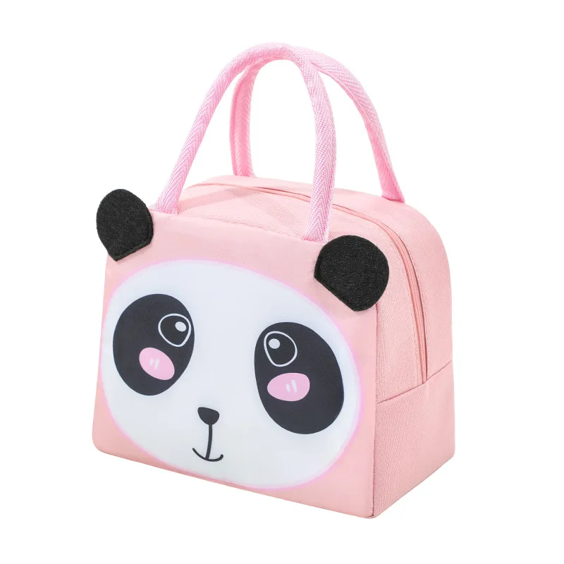 3D Cartoon Lunch Box Bag Handheld Thermal Insulated Cute Bento Bag for Kids Students School