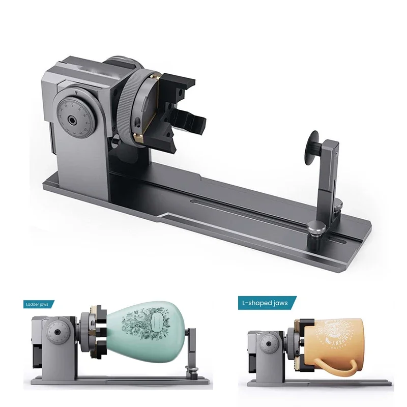 

Автоматический Патрон R1 многорежимный портативный лазерный гравировальный станок алюминиевый сплав регулируемый барабан вращающееся устройство цилиндрический объект