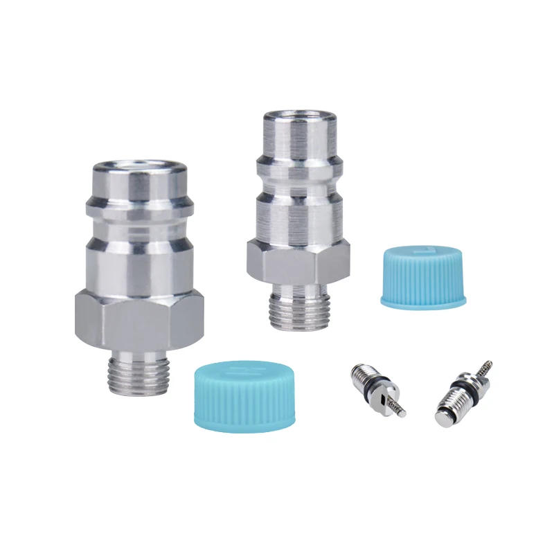 Universal R134a R12 High Low Side Service Port Welding Valve with JRA Valve Core and Cap