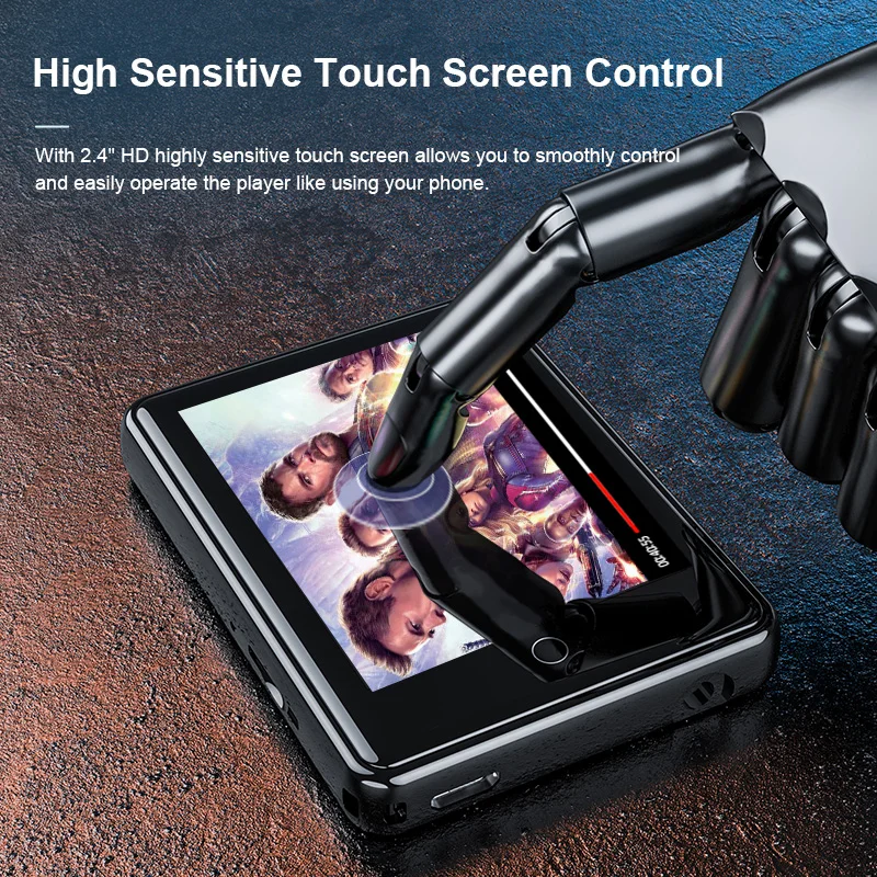 2024 Ruizu M17 Lettore Mp3 Bluetooth 5.0 Lettore Musicale Portatile Walkman A Schermo Intero Lettore Video Mp4 Fm/E-Book/Registratore Mp3 Muslimah