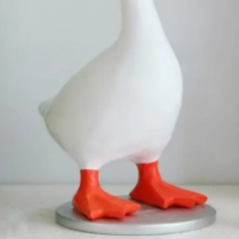 참신한 자석 오리 열쇠 보관함, 사실적인 레진 피규어, 귀여운 데스크탑 장식품, 가정용 열쇠 정리함, 홈 데코 선물