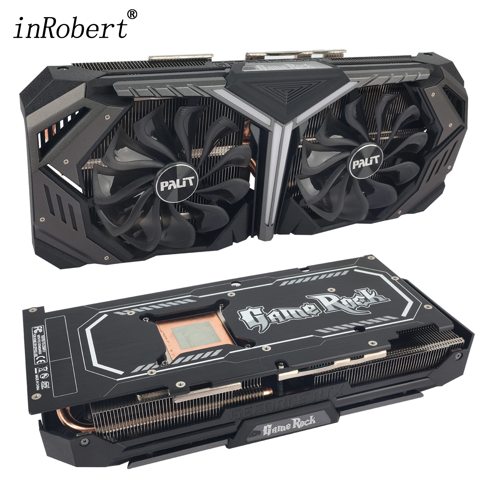 Dissipatore Di Calore Sostitutivo Della Scheda Grafica Per Palit Geforce Rtx 2060 Super 8Gb Gamerock Gpu Dissipatore Di Calore Con Backplane