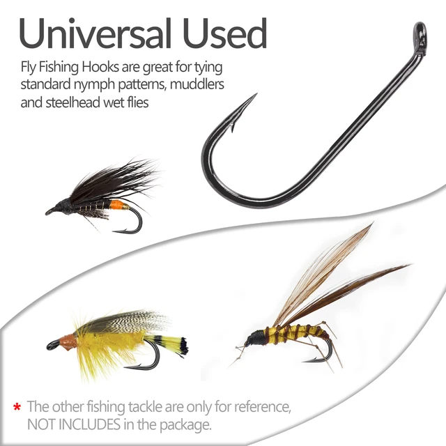 THKFISH Dry Fly Hooks for Fly Curved Tying Wet Fly Hooks 14# ~22#  Assortment Pack of 250 Fly Fishing Hooks - AliExpress