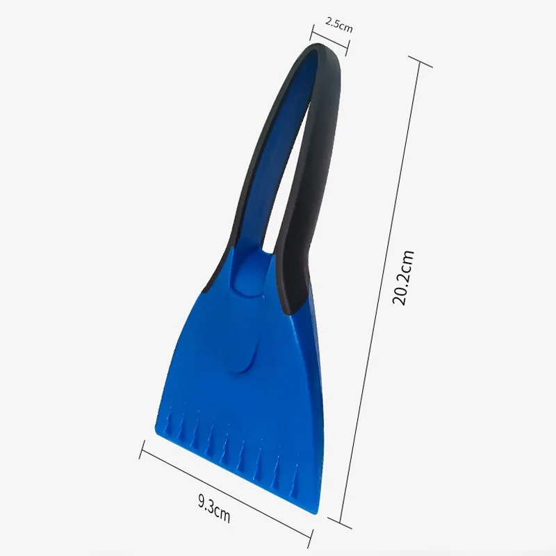2PCS Car Ice Scrapers Silicone Car Snow Brush Soft Anti-skid Handle Ice Scraper Auto Snow Shovel Removal Winter Accessories
