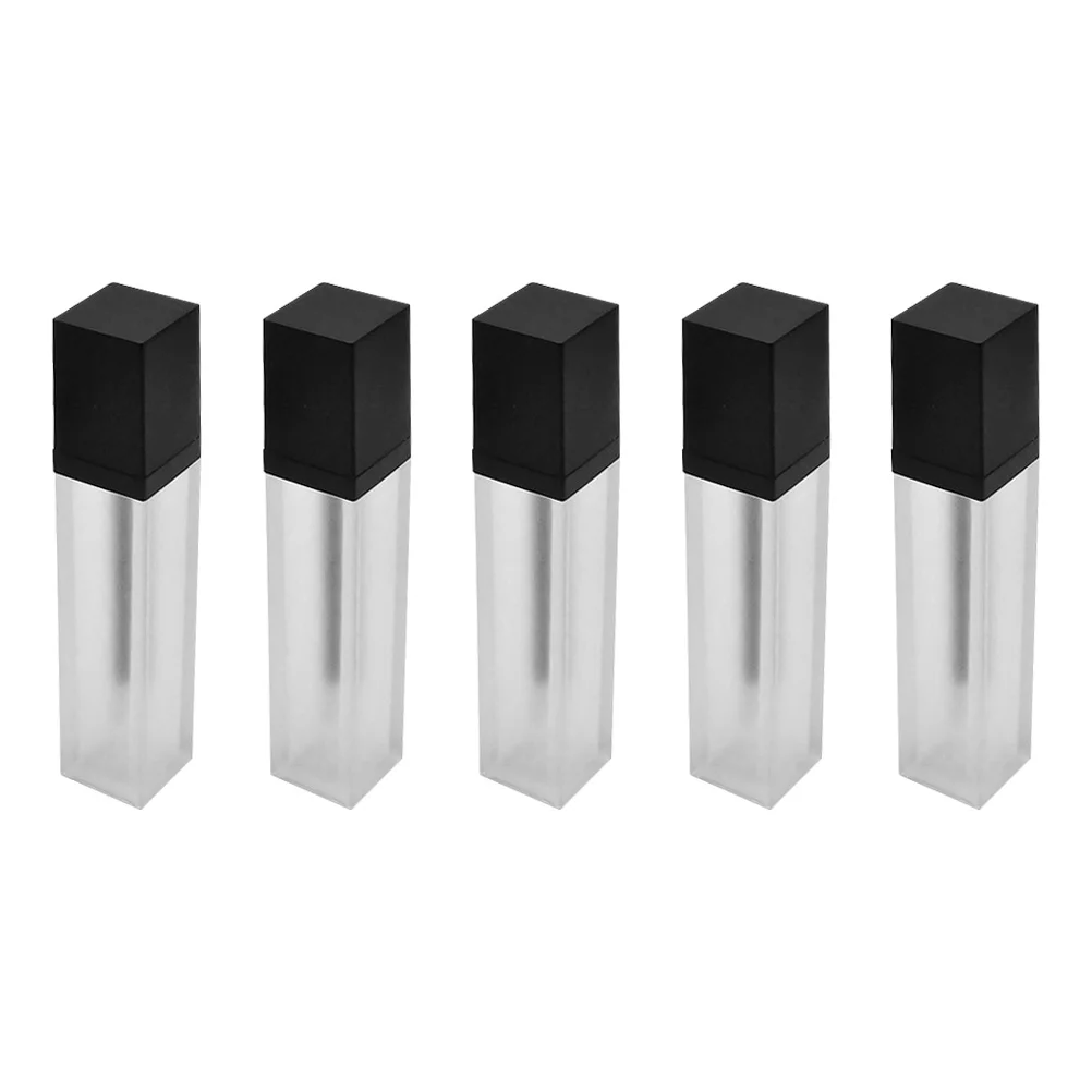 

5Pcs Refillable Lip Glazes Lip Gloss Bottles Sub Bottles (Assorted Color)