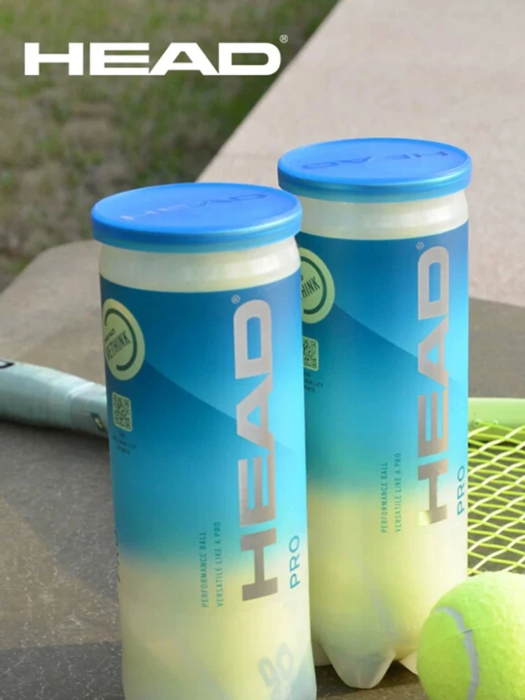 Genuine HEAD Professional Tennis Ball | Team 3 Tour X | Training Ball | Pro Match Balls | High Elasticity | Resistant | Durable