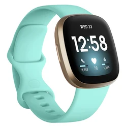 Silicone Sport Replacement Wristband - Fitbit Sense 1 2 (Mint green)