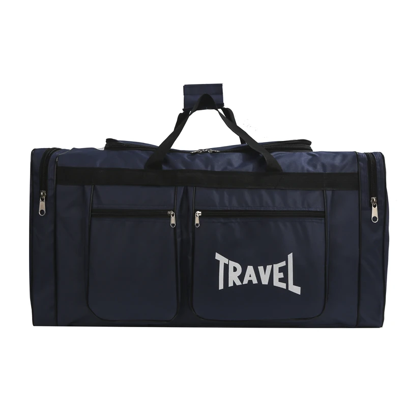 Large capacity travel luggage bag - multiple pockets, sports and fitness bag, zipper closure, one bag for outdoor travel