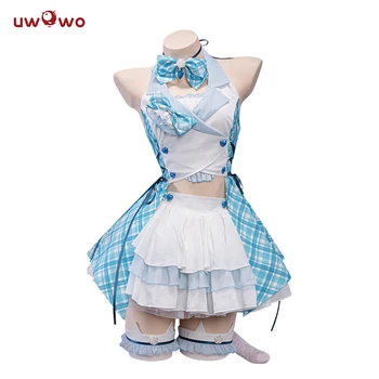 UWOWO NEKOPARA Vanilla Cosplay Costume New Maid Dress Idol Stage Chocola Vanilla Theatrical Maid Halloween