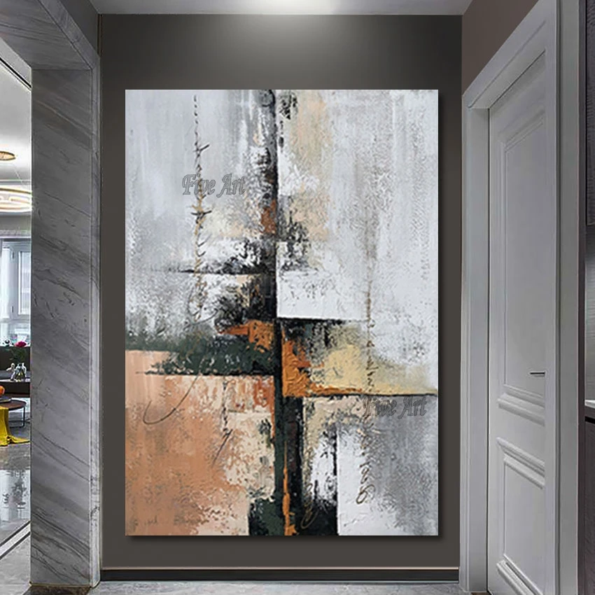 

Contemporary Canvas Art Acrylic Abstract Painting Design Wall Art Picture For Hotel Modern Home Decoration Piece Unframed