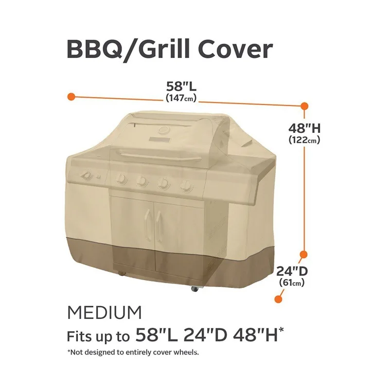 600D Oxford cloth BBQ Cover Outdoor Waterproof Grill Cover Oven Dust Rain Gas Charcoal Garden Protection Hood