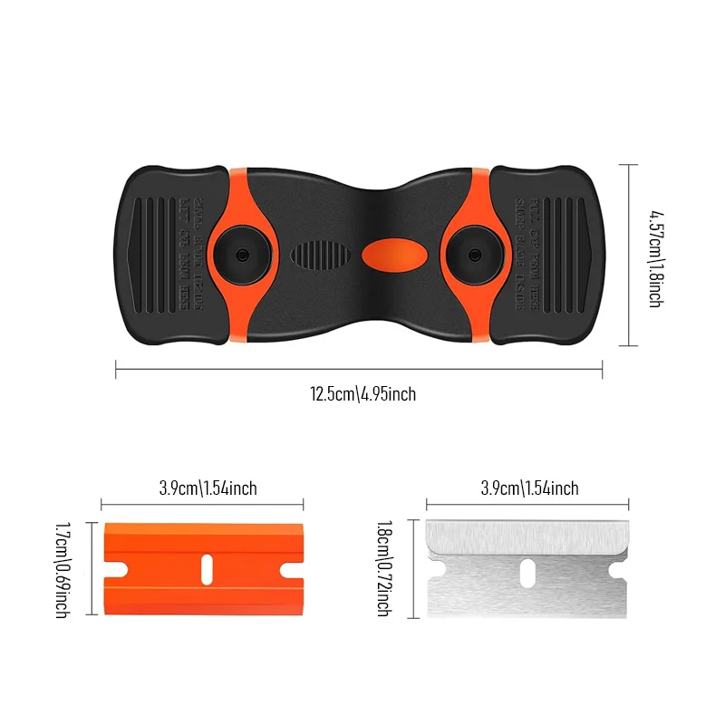 Plastic /Metal Razor Blade Scraper Edge Removal Tool with Blade Label Sticker Decal Removal Car Window Tint Vinyl Application 5