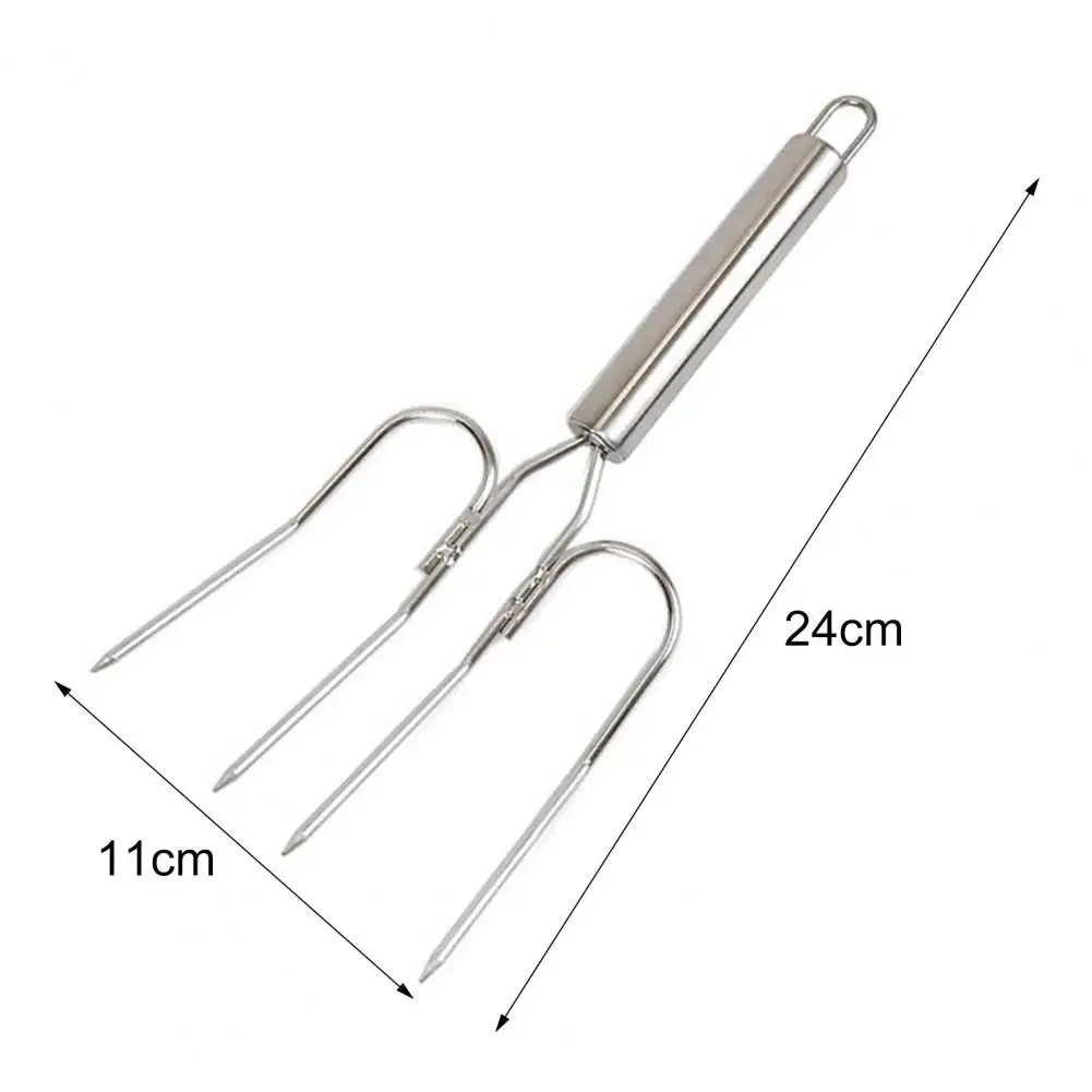 Practical Turkey Claw Fork Effortless Turkey Lifter Claw Sharp Prongs Strong Grip Roast Ham Skewers Lifter Fork