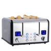 4 Stainless Steel Toaster,LED Display & Extra Wide Slots,6 Shade Settings,Cancel/Bagel/Defrost Function,Removable Crumb Tray 1