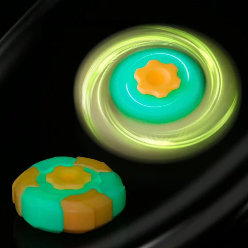GoBiggeR Luminous Fidget Spinner Spinning Top Tip Gyroscope EDC Stress Relief Toy Relieve Stress Anti-Stress Creative Children