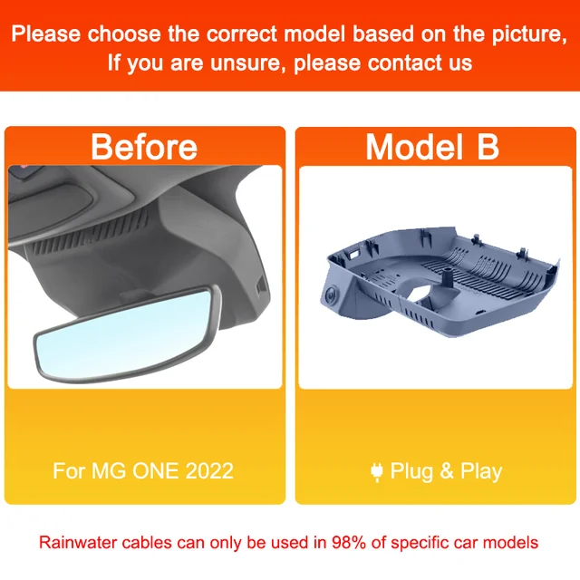 For MG ZS ONE MULAN MG5 Front and Rear 4K Dash Cam for Car Camera ...