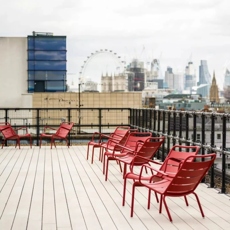 Outdoor Table and Chair Set Premium Patio Lounge Garden Terrace Villa Hotel Iron Relaxing Furniture Backyard Seating Combination