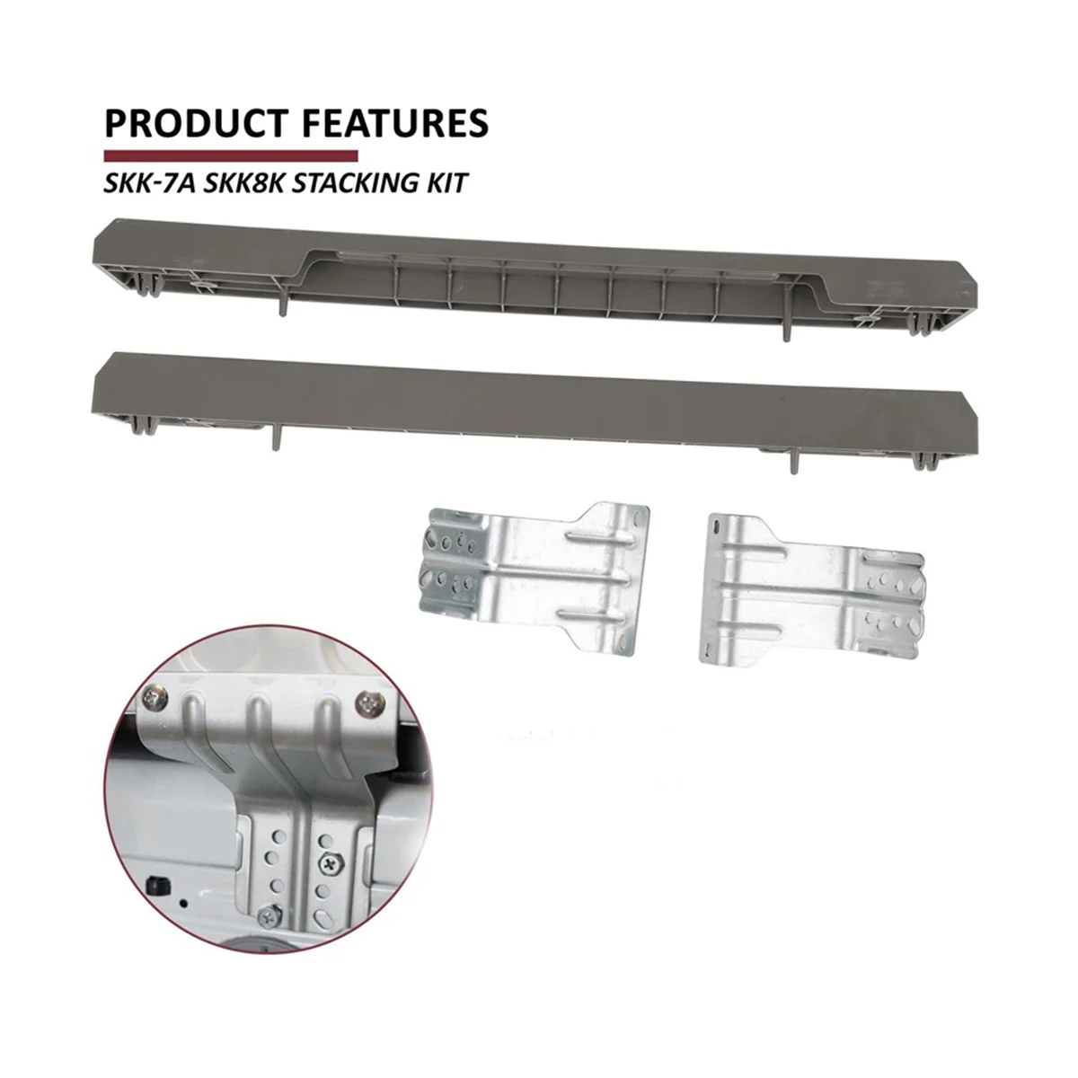 Washer Dryer Stacking Kit Skk-7A Stacking Kit-Replacing with Sam-Sung Washer and Dryer-Replaces Part Numbers: Skk-7A, Sk-5A, Sk-5Axaa and More
