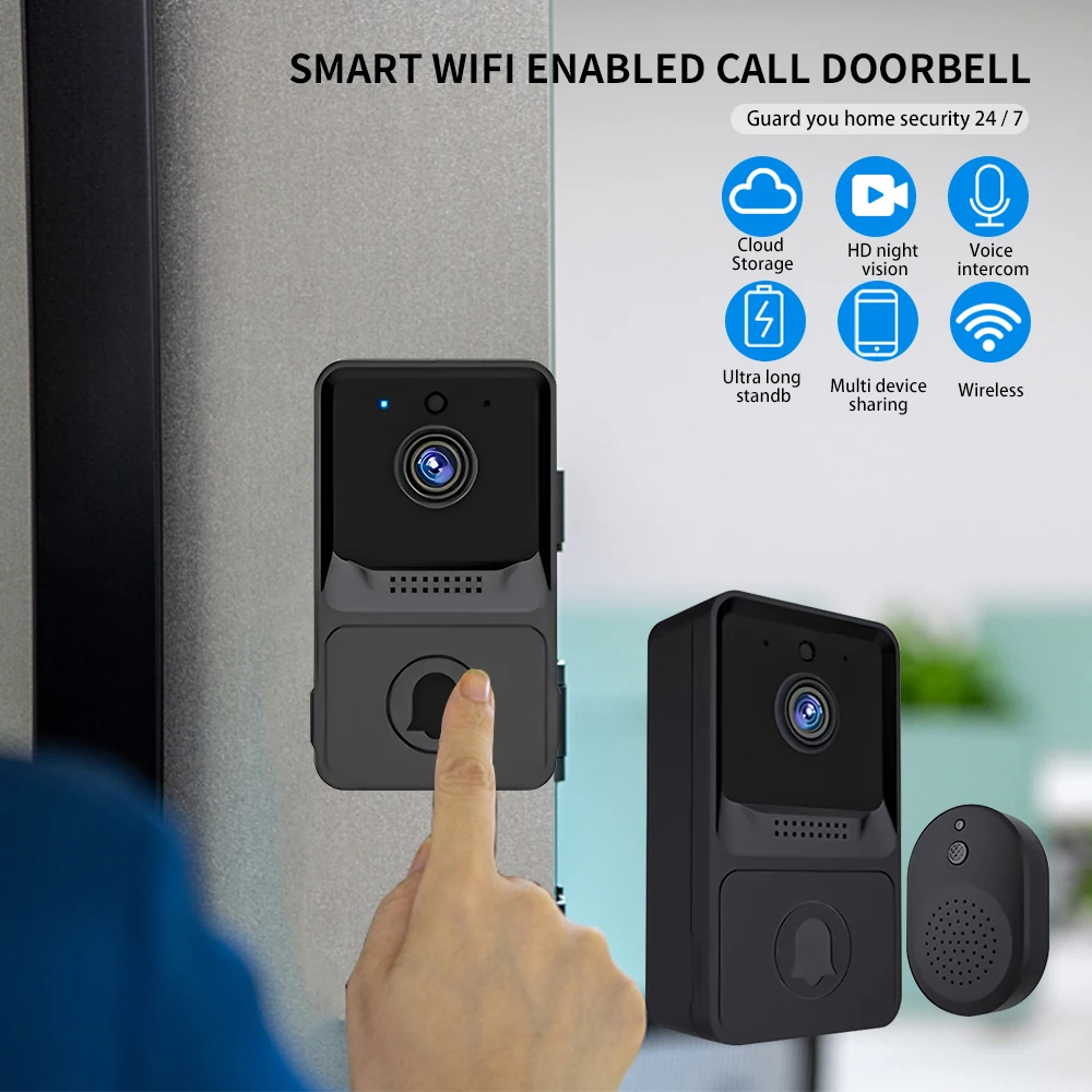 Xiaomi WIFI Smart Video Doorbell Smart Home Wireless Phone Camera Security Video Intercom HD IR Night Vision For Apartment tools