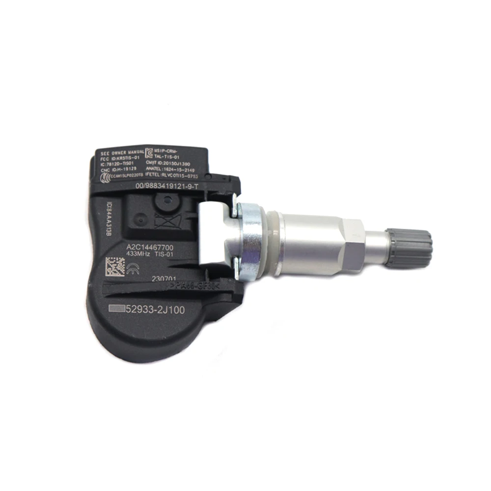 ڵ TPMS Ÿ̾ з ͸ ,  ֶ󸮽  ׼Ʈ     ׽ý G80, 433Mhz, 52933-2J100
