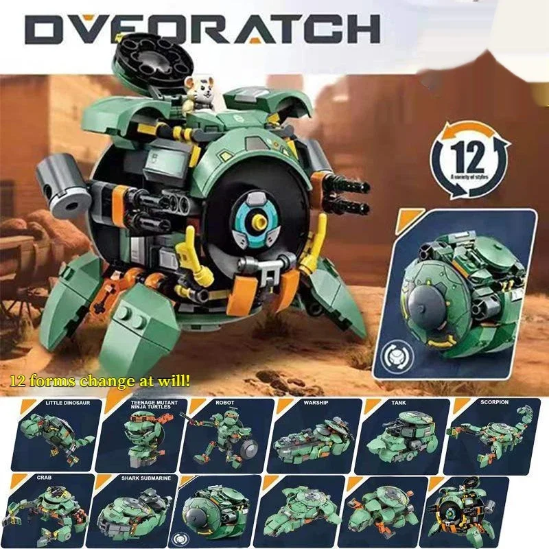 MOC 12 Change Hamster Pioneer wrecking ball Overwatch Games Building Blocks DIY Puzzle Toys For Children Educational Gift 3