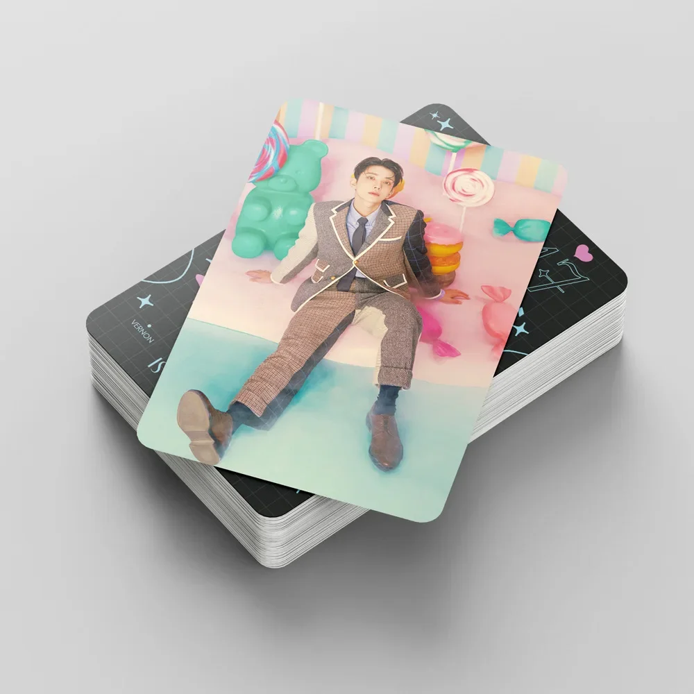 55pcs Boy Group New Album IS RIGHT HERE Photocards Photo LOMO Cards INS Korean Style Small Card Fans Collect Gift Souvenir