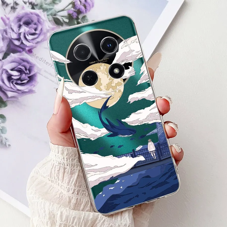 Cute Cartoon Cat Marble Soft Silicone Case - 2025 Edition