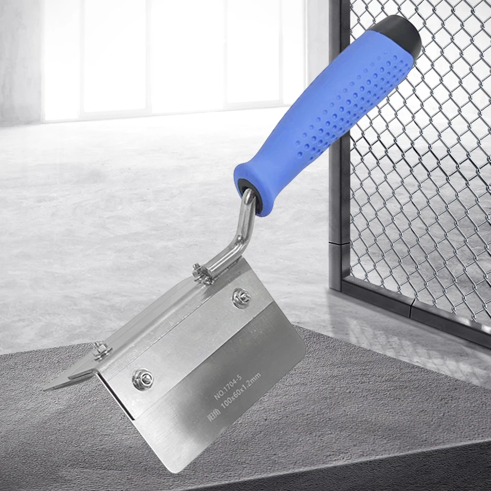 Stainless Steel Drywall Trowel with Soft Grip Handle Corner Finishing Tools Corner Knife for Smoothing and Shaping Corners