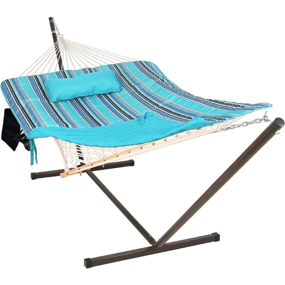 SpreaderBarsCampingHammocksDoubleOutdoorHammockWith12FtSteel