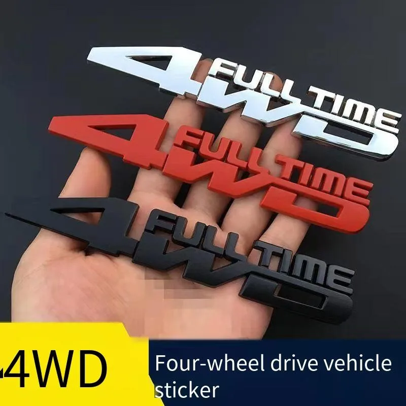 

Akzz 4wd Car Logo Metal Logo 4x4 Car Sticker 4wd Car Logo Awd Car Sports Sticker Rear Exterior Decoration