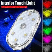 

Magnetic Touch Light Hand Car Roof Magnets Ceiling Lamp Indoor Car Lighting Night Reading Light Reading Lamp Car Interior Lights