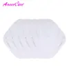 5 Pcs White Cotton Reusable Menstrual Pads Reusable Sanitary, Bamboo Cloth Pads For Heavy Flow Large Sanitary Pads Set With Win 1
