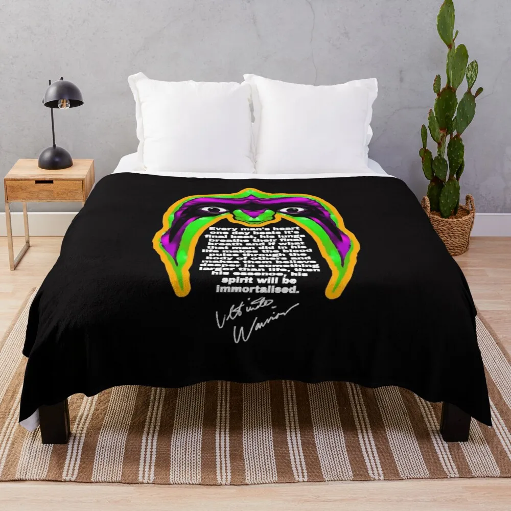 

Warrior Immortal Throw Blanket Furry Blanket Decorative Blankets