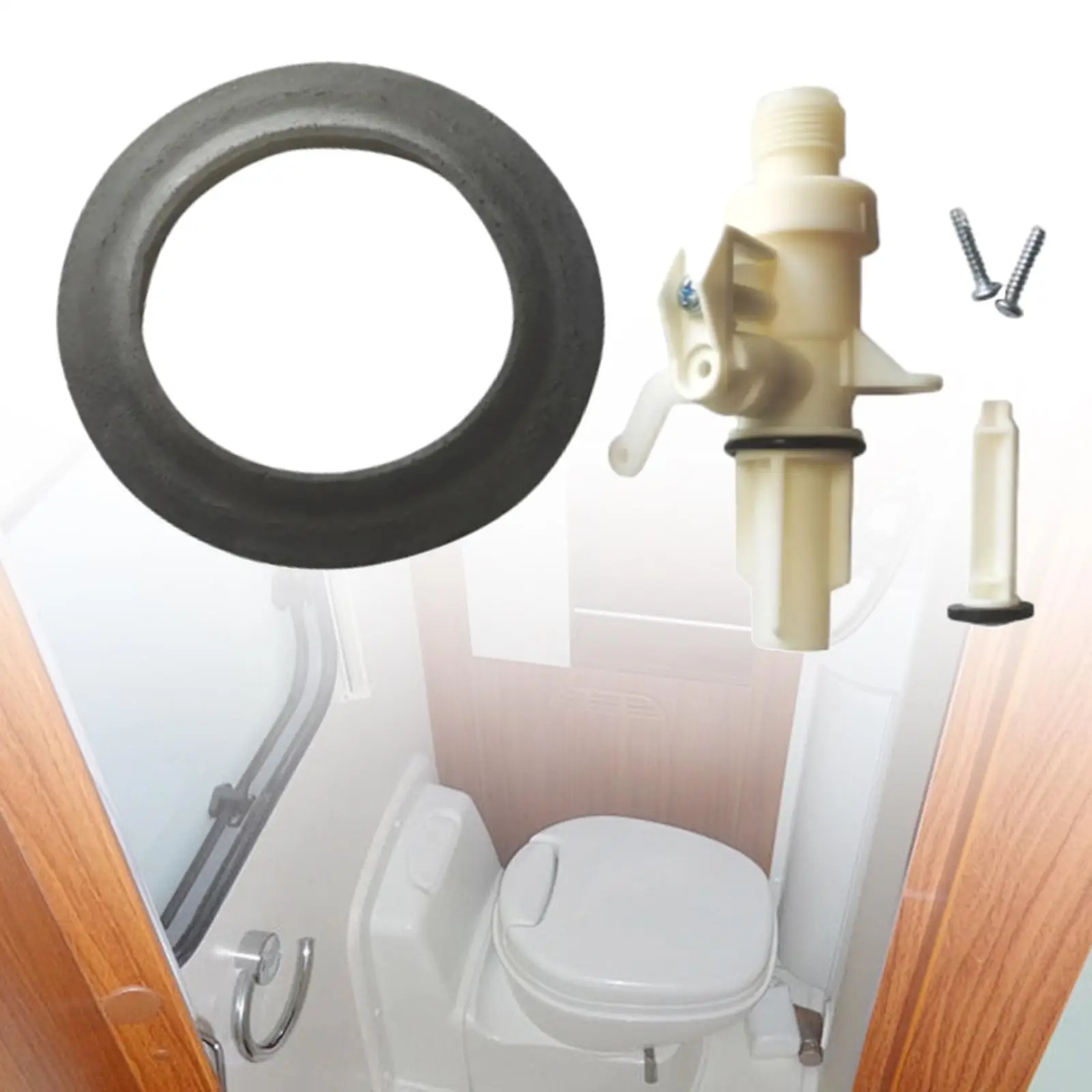 

13168 RV Toilet Water Valve Kit for Magic IV Toilets, High Performance