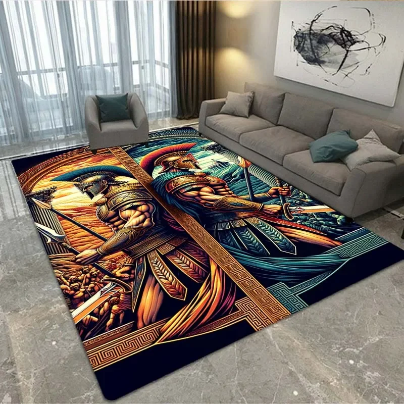 

3D Templar Crusaders home carpet home living room bedroom sofa door mat decorative carpet children's game non-slip floor mat