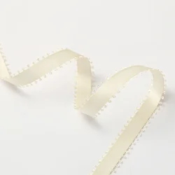 Elegant Double Sided Satin Grosgrain Ribbon - 5 Yards, 10mm Width for Gift Wrapping & Crafting (05 beige)